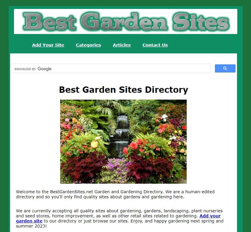 meilleur site de jardins